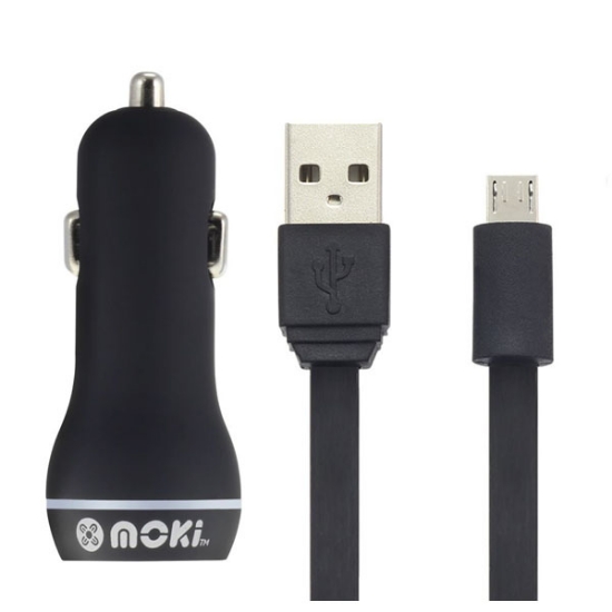 Picture of Moki Charge/Sync Car Charger & Cable  MUSBMCAR Micro-USB (Each)